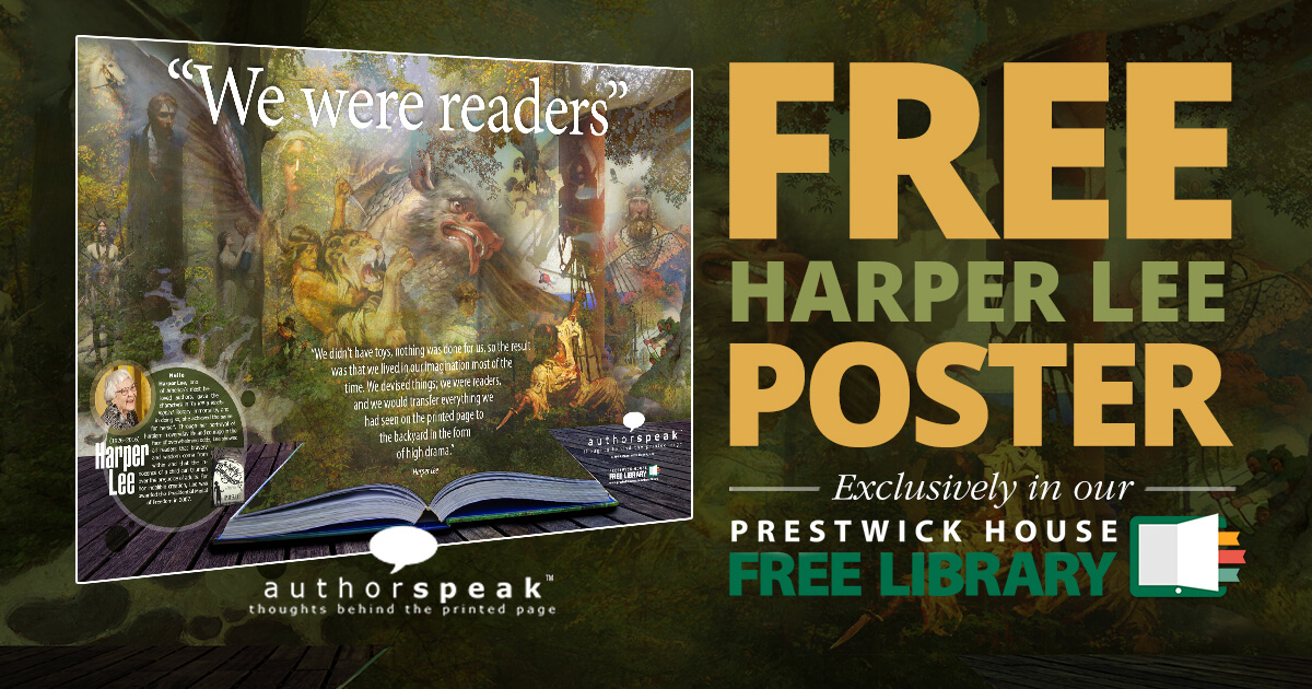 Harper Lee AuthorSpeak Free Poster Prestwick House